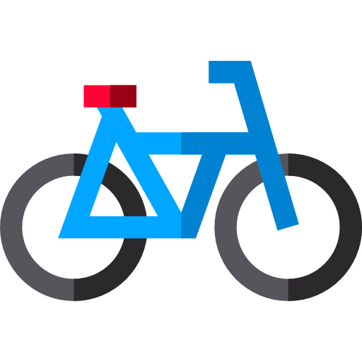 Bicycle Basic Straight Flat icon