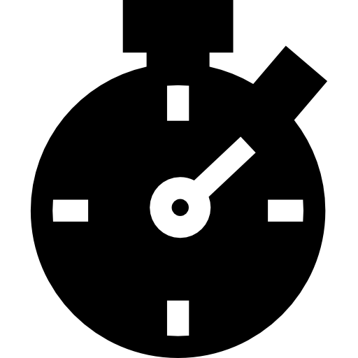 cronometro Basic Straight Filled icona