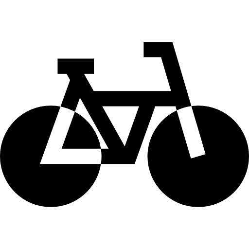 Bicycle Basic Straight Filled icon
