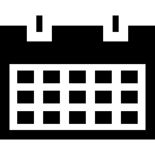 kalender Basic Straight Filled icon