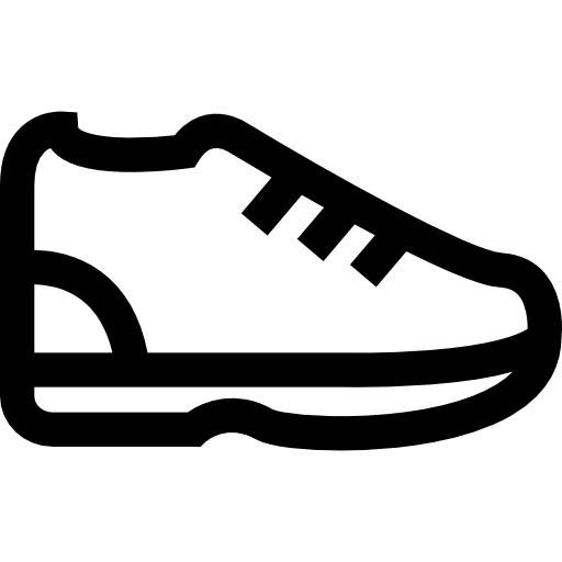 Running shoes Basic Straight Lineal icon