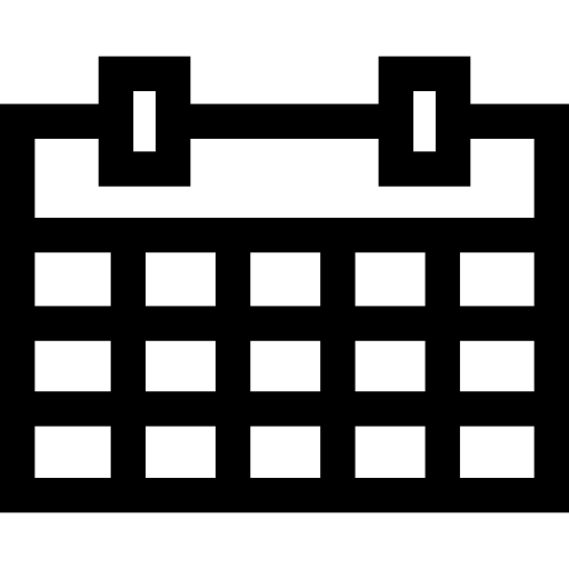 カレンダー Basic Straight Lineal icon