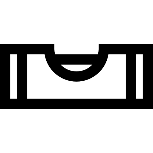 nivel de construcción Basic Straight Lineal icono