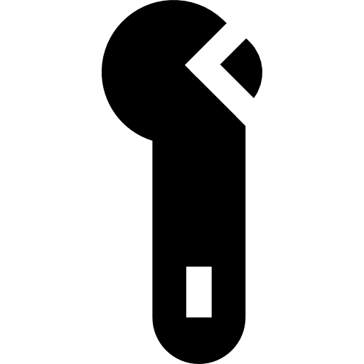 モンキーレンチ Basic Straight Filled icon