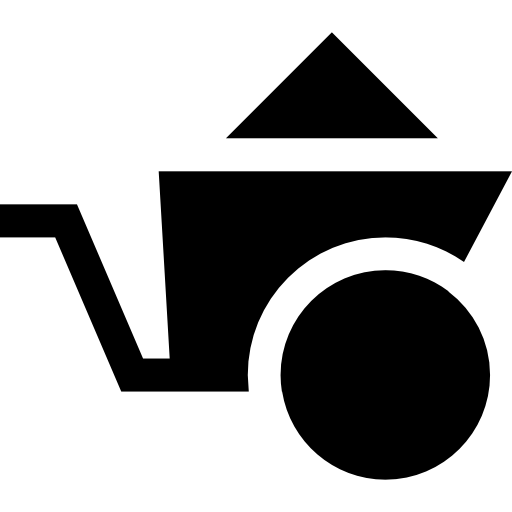 手押し車 Basic Straight Filled icon