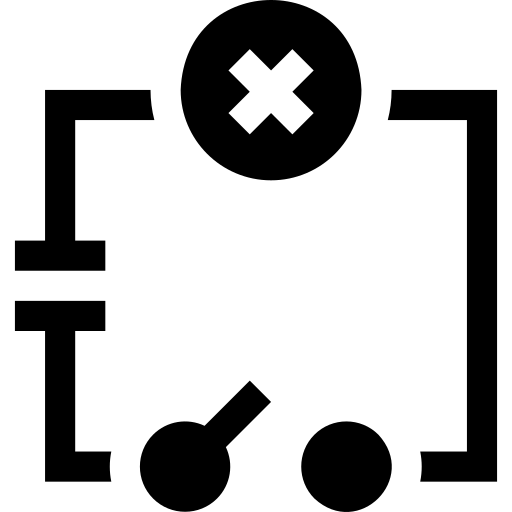 diagrama de cableado Basic Straight Filled icono