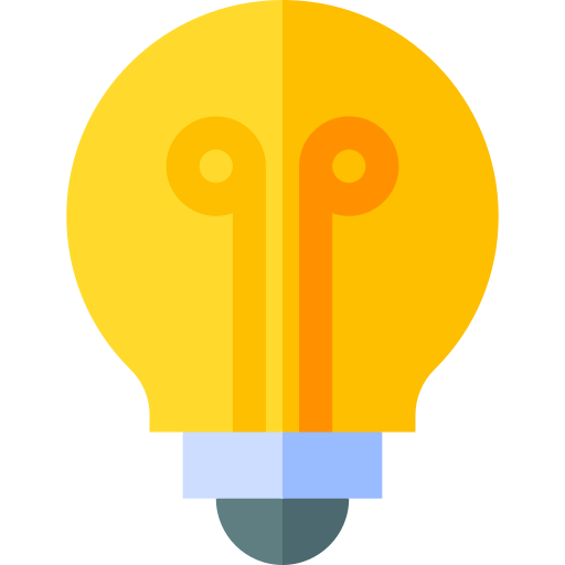 Bulb Basic Straight Flat icon