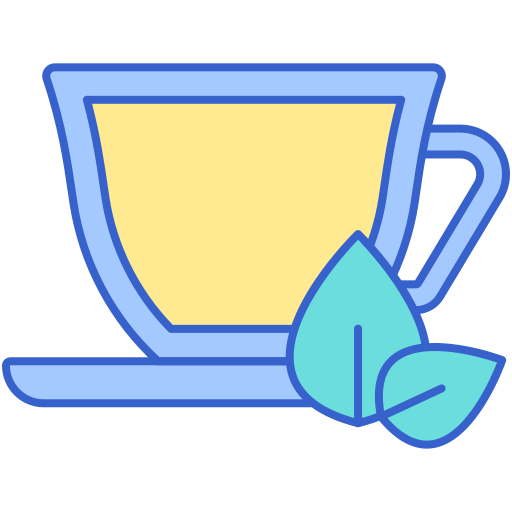 herbata ziołowa Flaticons Lineal Color ikona