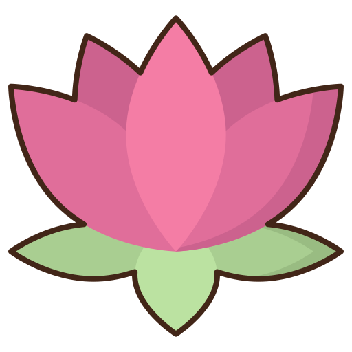 flor de lotus Flaticons Lineal Color Ícone