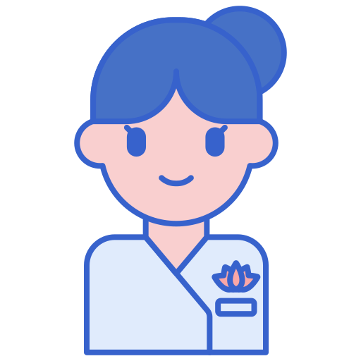 masseuse Flaticons Lineal Color icon