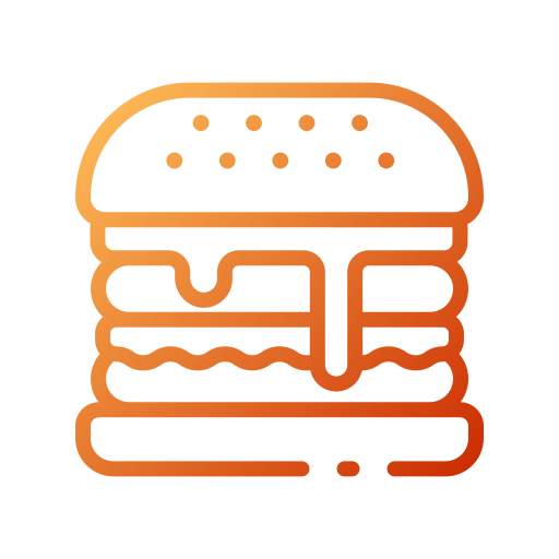 burger Good Ware Gradient Icône