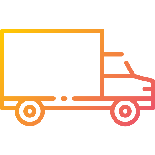 camión de reparto Good Ware Gradient icono