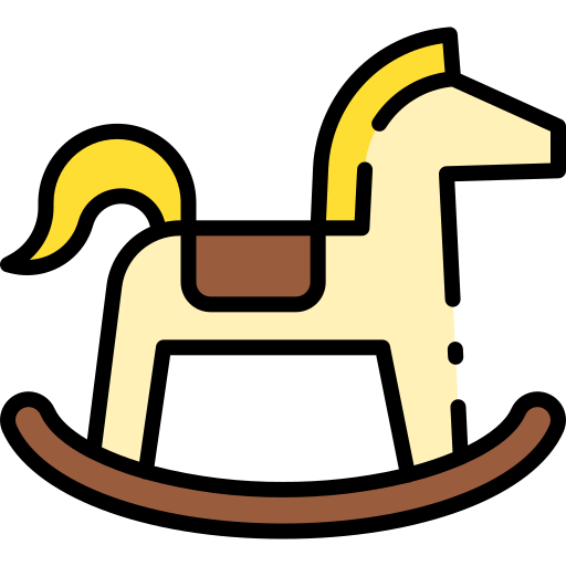 koń na biegunach Good Ware Lineal Color ikona