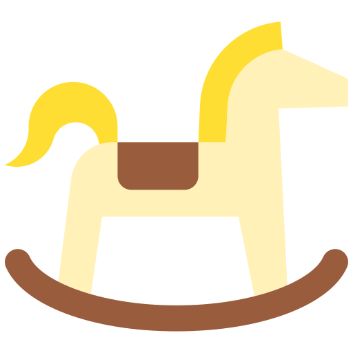 caballo mecedora Good Ware Flat icono