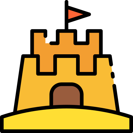 zamek z piasku Good Ware Lineal Color ikona