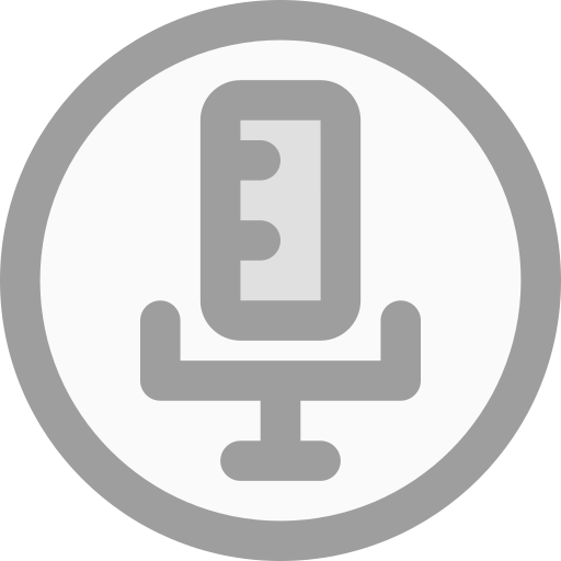 マイクロフォン Generic Grey icon
