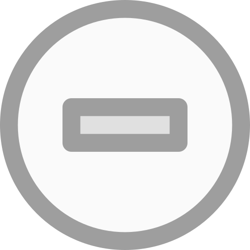 마이너스 Generic Grey icon