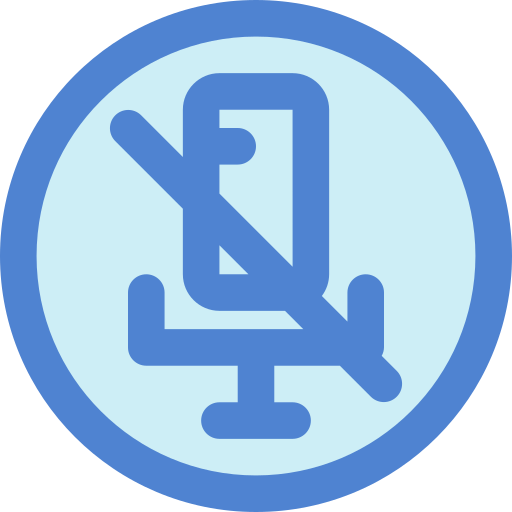 Mute Generic Blue icon