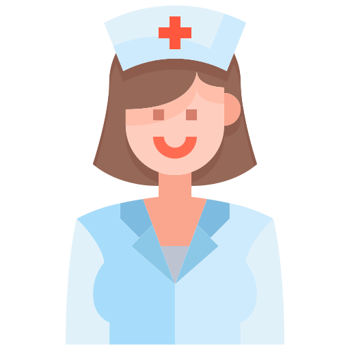 verpleegkundige Justicon Flat icoon