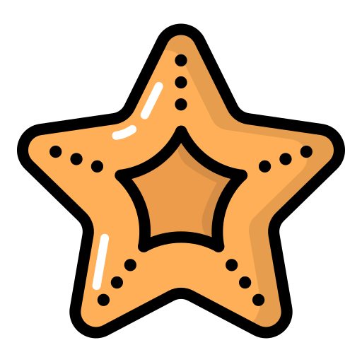 Starfish Generic Outline Color icon