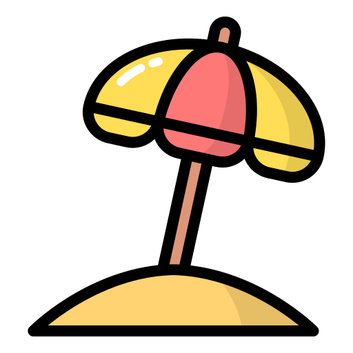 Umbrella Generic Outline Color icon