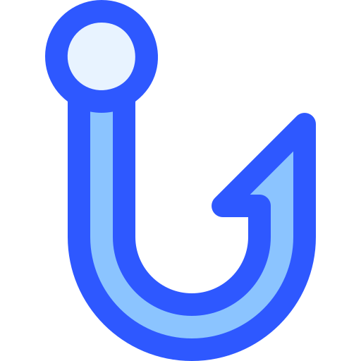 낚시 훅 Generic Blue icon