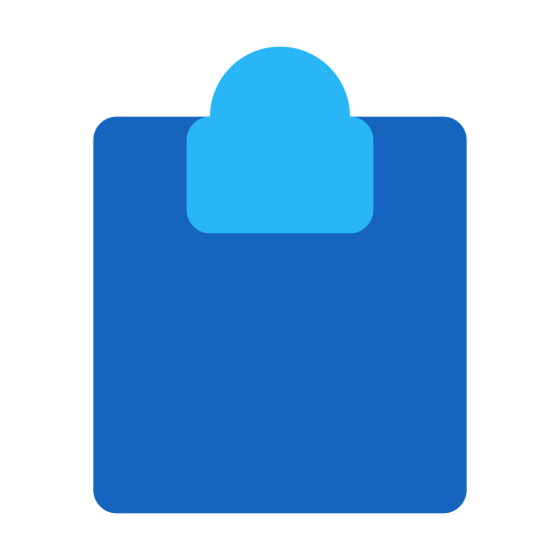 클립 보드 Generic Blue icon