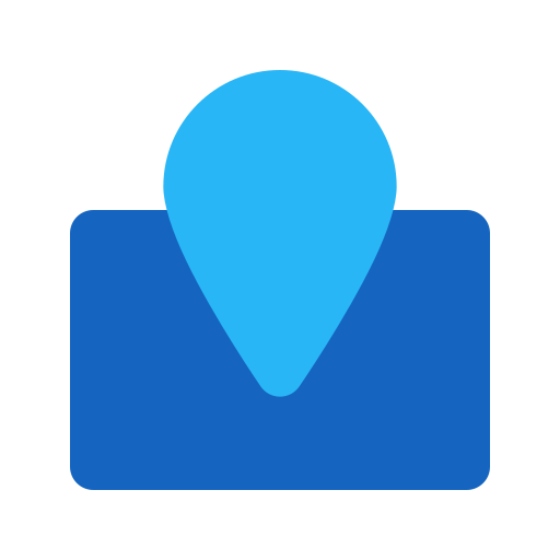Map pointer Generic Blue icon