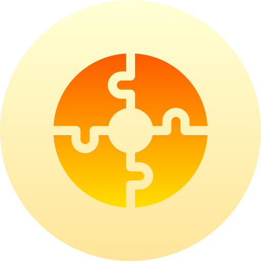 パズル Basic Gradient Circular icon