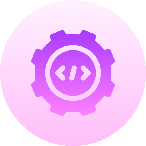 rozwój oprogramowania Basic Gradient Circular ikona