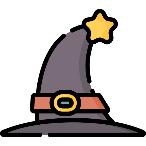 마녀 모자 Special Lineal color icon