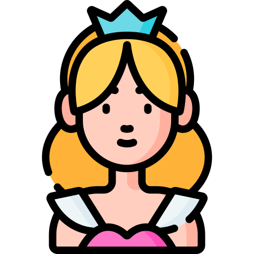 princesa Special Lineal color icono