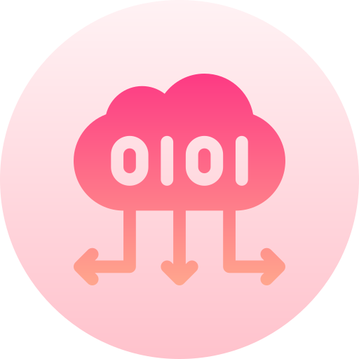 Cloud computing Basic Gradient Circular icon