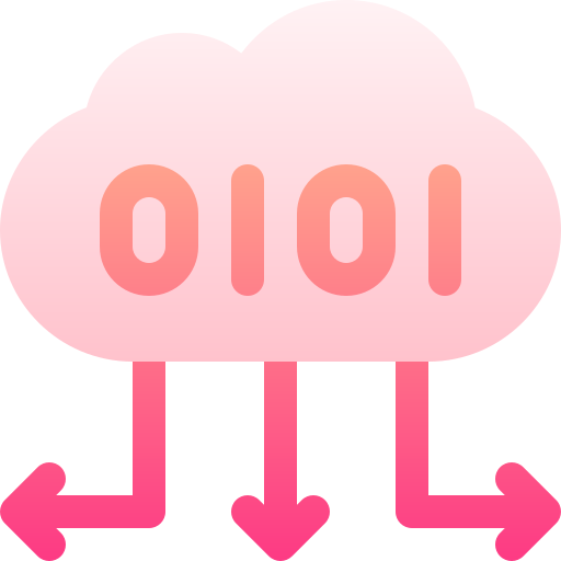 computación en la nube Basic Gradient Gradient icono