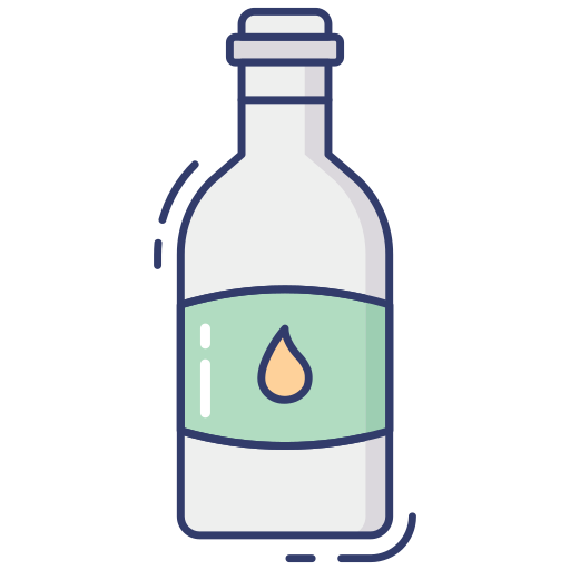 Oil bottle Dinosoft Lineal Color icon