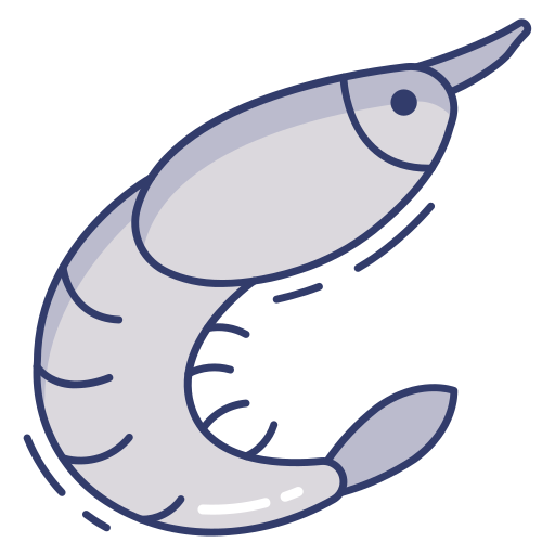 camarón Dinosoft Lineal Color icono