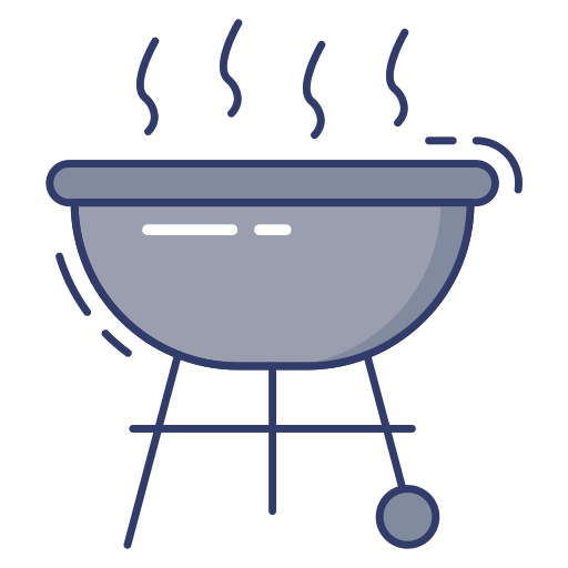 BBQ grill Dinosoft Lineal Color icon