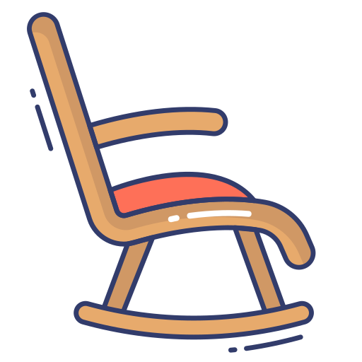 schommelstoel Dinosoft Lineal Color icoon