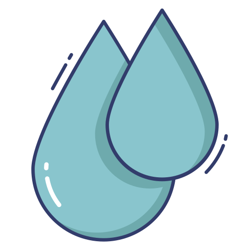 gota de agua Dinosoft Lineal Color icono
