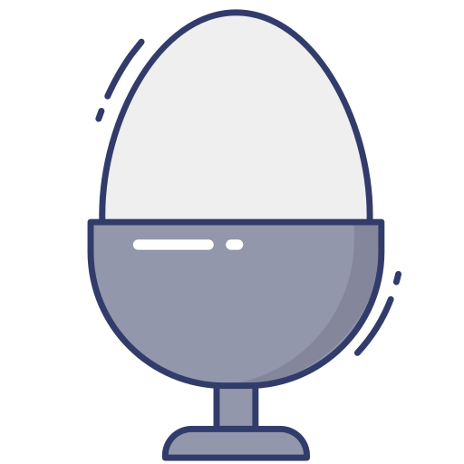 Boiled egg Dinosoft Lineal Color icon