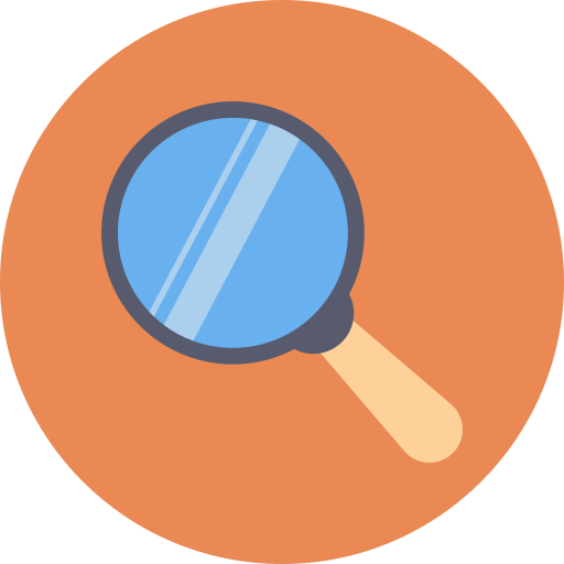Magnifying glass Dinosoft Circular icon