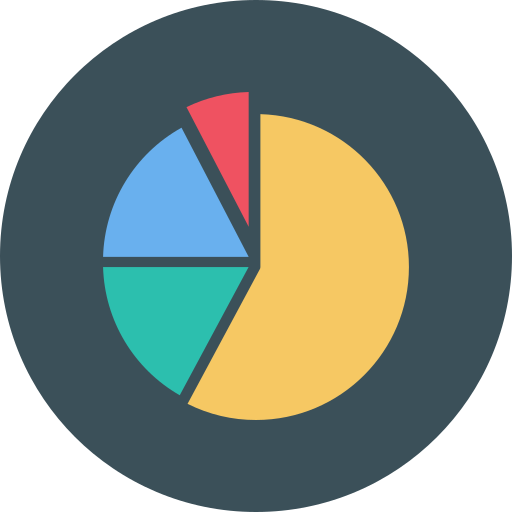 Pie chart Dinosoft Circular icon