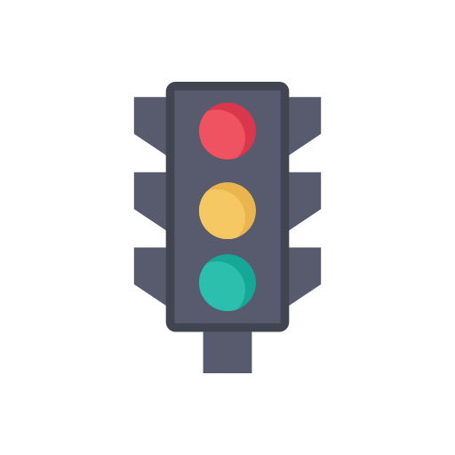 Traffic light Dinosoft Flat icon