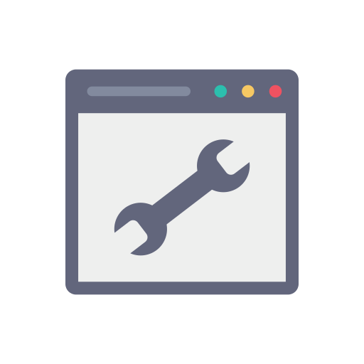 웹 개발 Dinosoft Flat icon