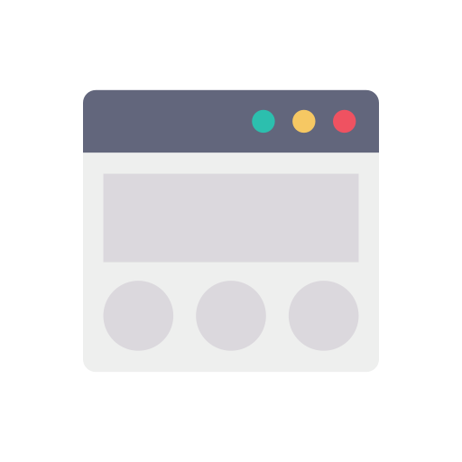 웹 디자인 Dinosoft Flat icon
