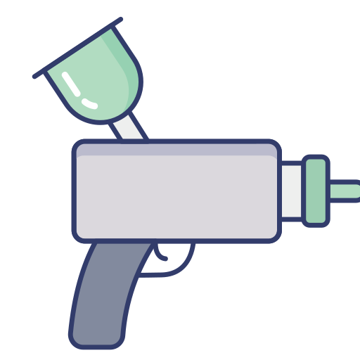 pistola a spruzzo Dinosoft Lineal Color icona
