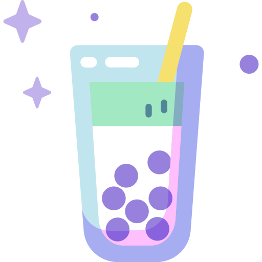 Bubble tea Special Candy Flat icon