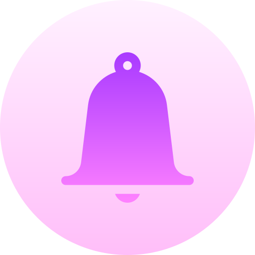 dzwonek Basic Gradient Circular ikona