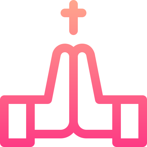 Prayer Basic Gradient Lineal color icon
