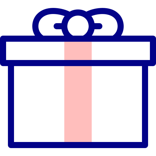 caja de regalo Detailed Mixed Lineal color icono